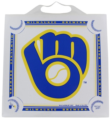 Подушка для сиденья с ретро-логотипом Milwaukee Brewers, 14 x 14