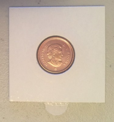 CANADA 2011 New 1 cent Multi-Ply Plated Steel MAGNETIC (BU From roll)