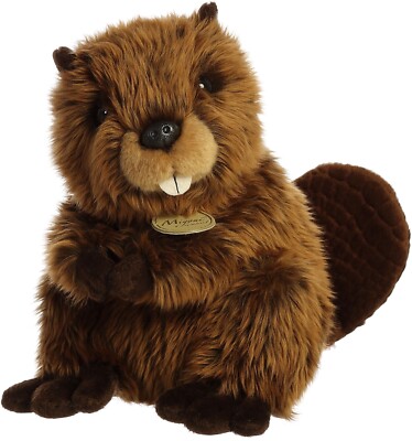 Aurora - Small Brown Miyoni - 9'' Beaver - Adorable Stuffed Animal
