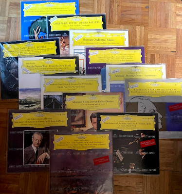 BRAND NEW SEALED LOT Deutsche Grammophon 13 x Vinyl LP Brahms Mozart Beethoven
