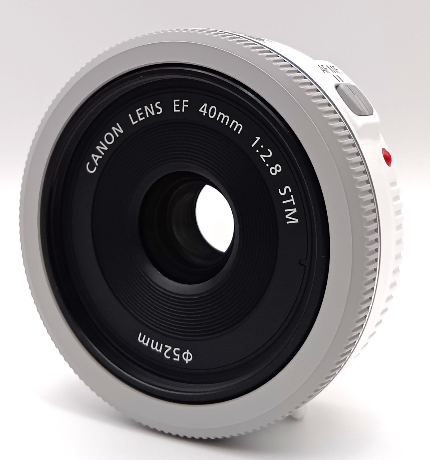 Canon EF 40mm f/2.8 STM White AF Pancake Lens with Cap [Near
