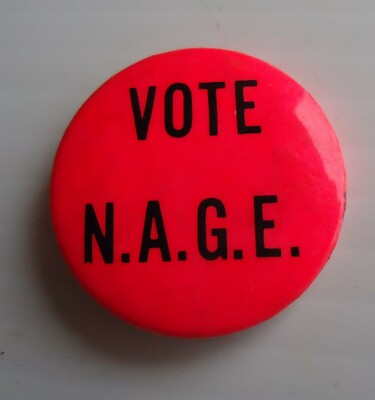 Labor Union Vintage Pinback C.1960s National Association of Government Employees