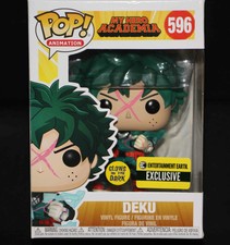 NEW My Hero Academia Deku Glow In Dark GITD Anime 596 EE Exclusive Funko Pop | eBay