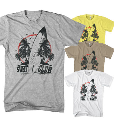 Herren T-Shirt Best Style - Miami Surf Club Beach  SurfBoard