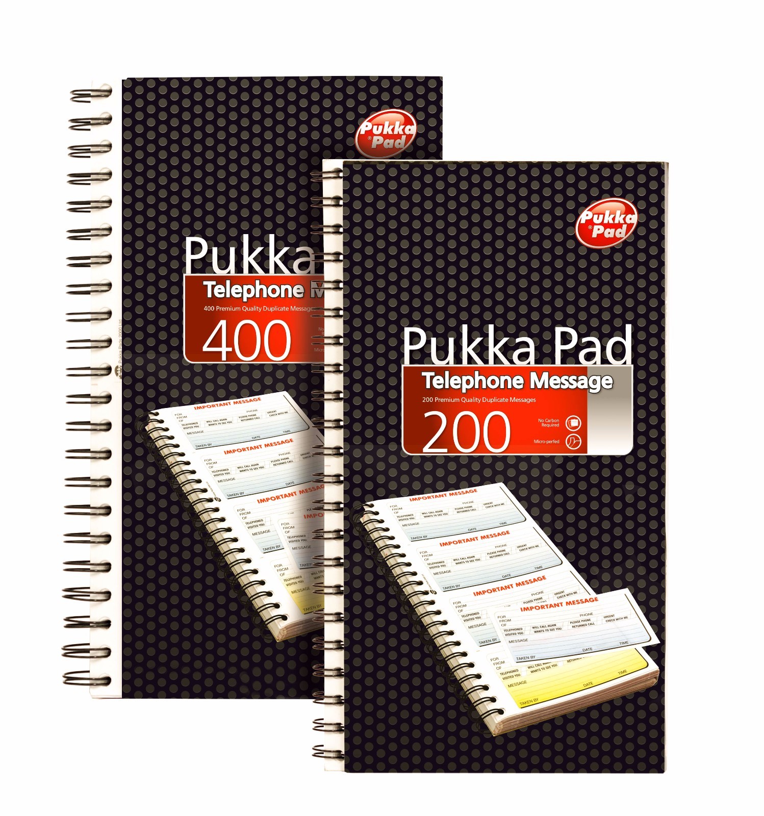 Pukka Pad Duplicate Telephone Message Spiral Book 200 400 Sets Carbonless NCR eBay