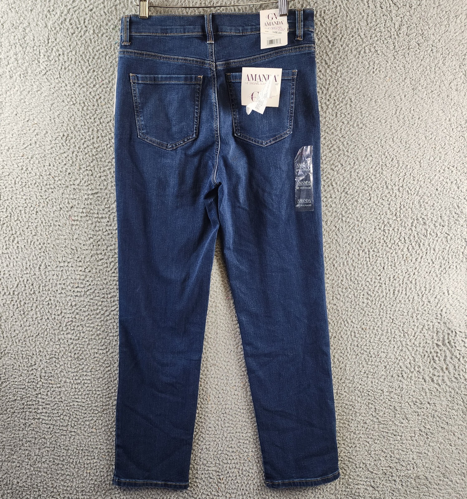 Gloria Vanderbilt Amanda High Rise Straight Leg Jeans Women's 8P Madison - Picture 13 of 17