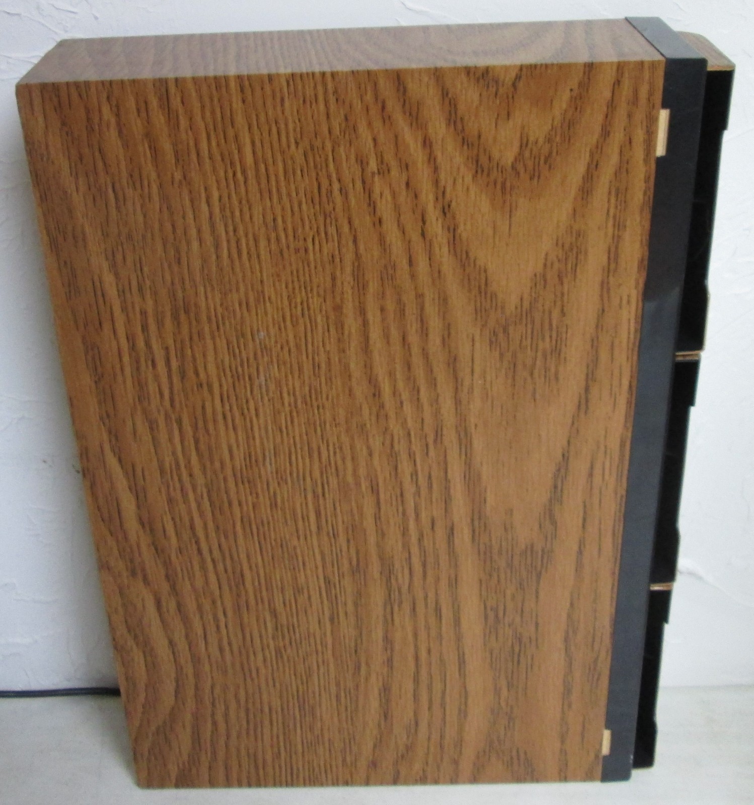 Vintage Cassette Tape Case 3 Drawer Cabinet Storage Wood Holds 42