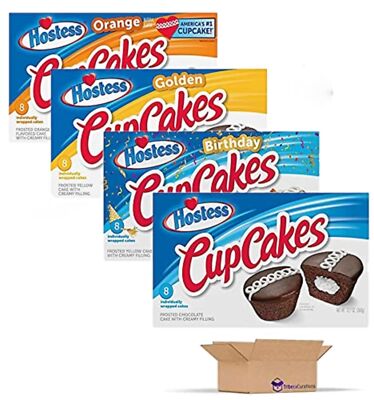 Hostess  Cupcake Lovers Snack Cake Variety Pack Includes Chocolate, Birthday,