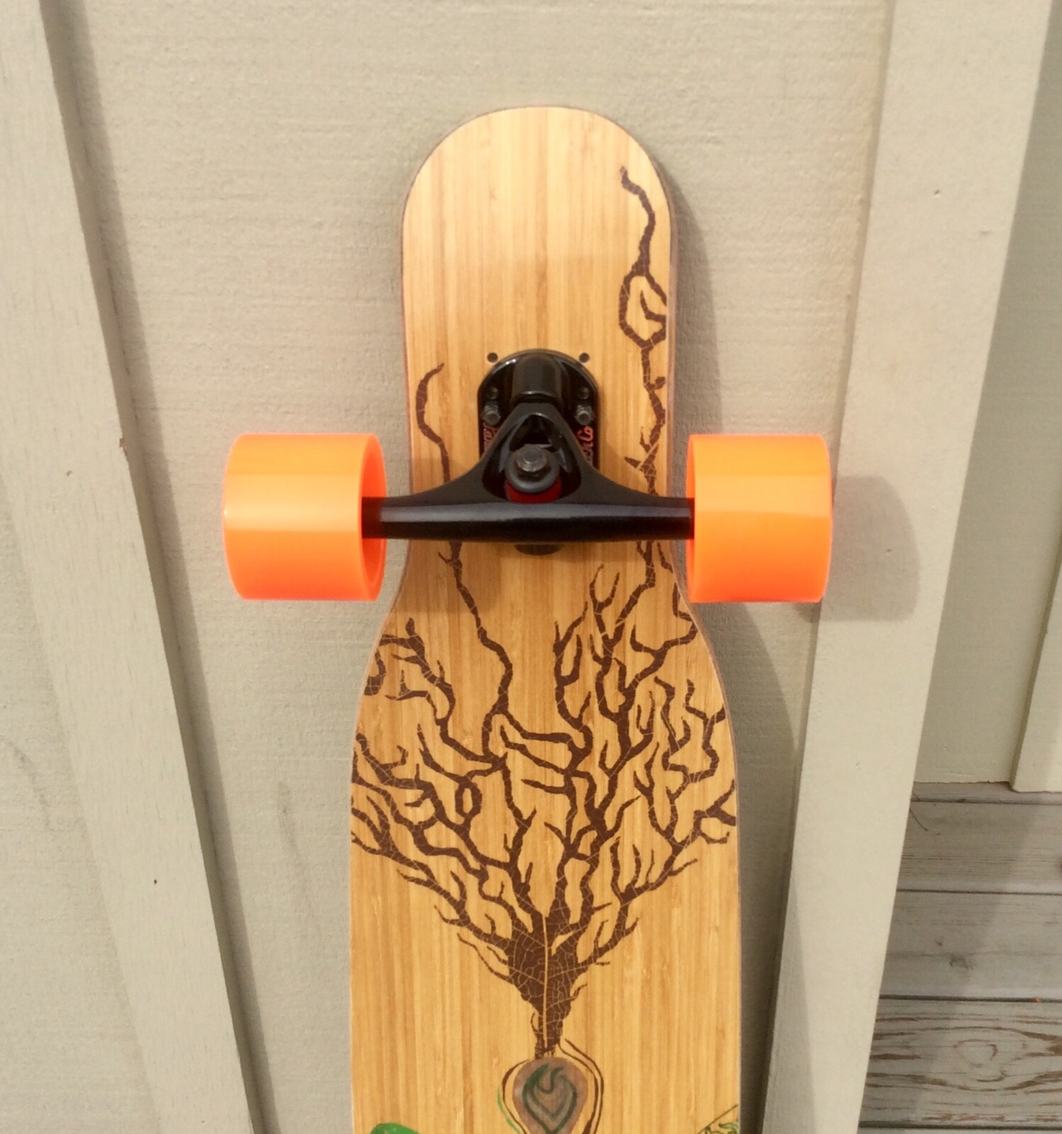 Loaded Boards Fattail Flex1 Longboard Complete Paris V2 Trucks Orangatangs Jehu