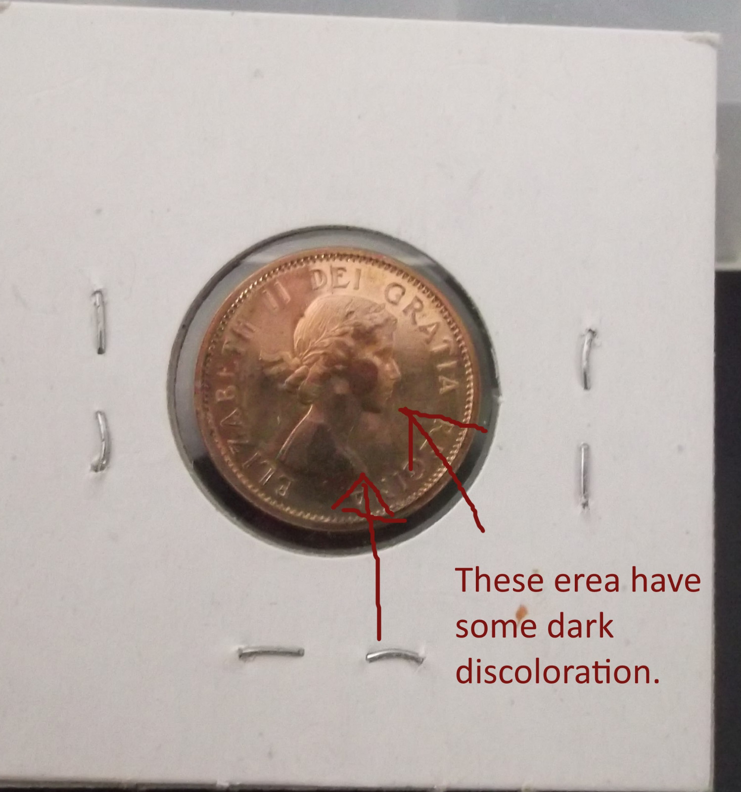 1962 CANADIAN ON CENT COIN UNCIRCULATED CONDITION,GRADE IT YOURSELF (REF35)