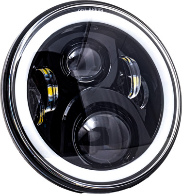 Letric Lighting Co. LLC-LHC-7DB 7in. Premium Wide-Array LED Headlight with Full-