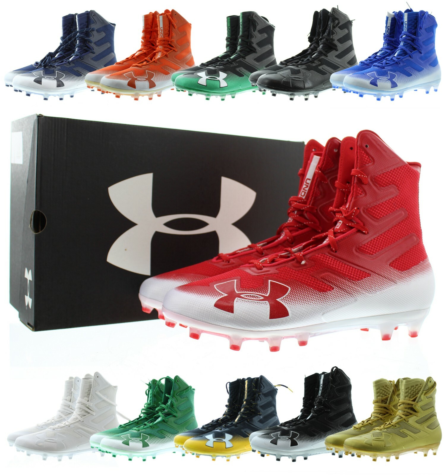 maroon under armour football cleats