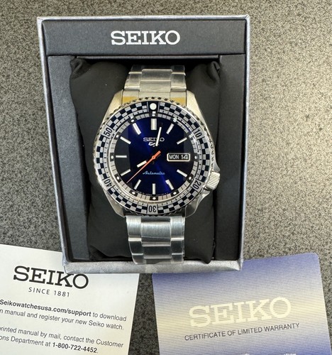 Pre-owned Seiko 5 Sports Special Edition Blue Dial Automatic Men's Watch Srpk65 Japan
