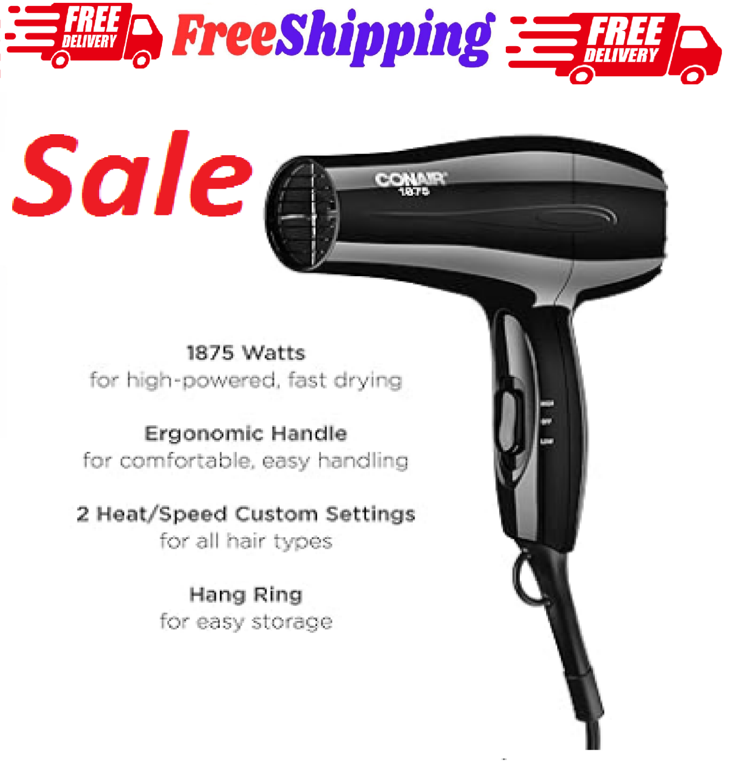 Lightweight Negative Ionic Blow Dryer Hair Salon