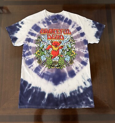 Grateful Dead Ripple Junction T-Shirt Purple Tie Dye Bears-Turtles Adult Size M