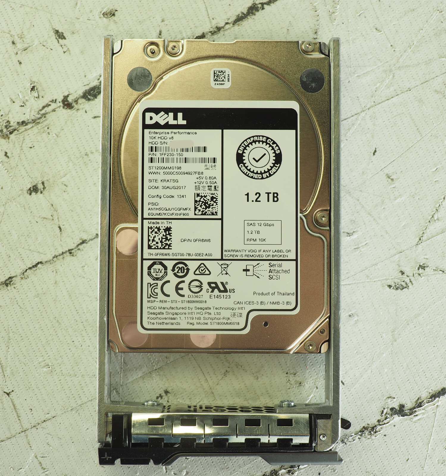 DELL 1.2TB 10K SAS 2.5
