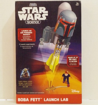 Star Wars Science Bobba Fett Air Powered Rocket Launch Lab {4234}