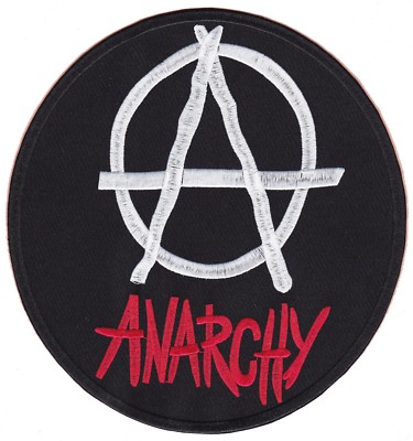 Rückenaufnäher Gepatcht Dorsale Wappen Rücken Große Größe Anarchie Patch Groß