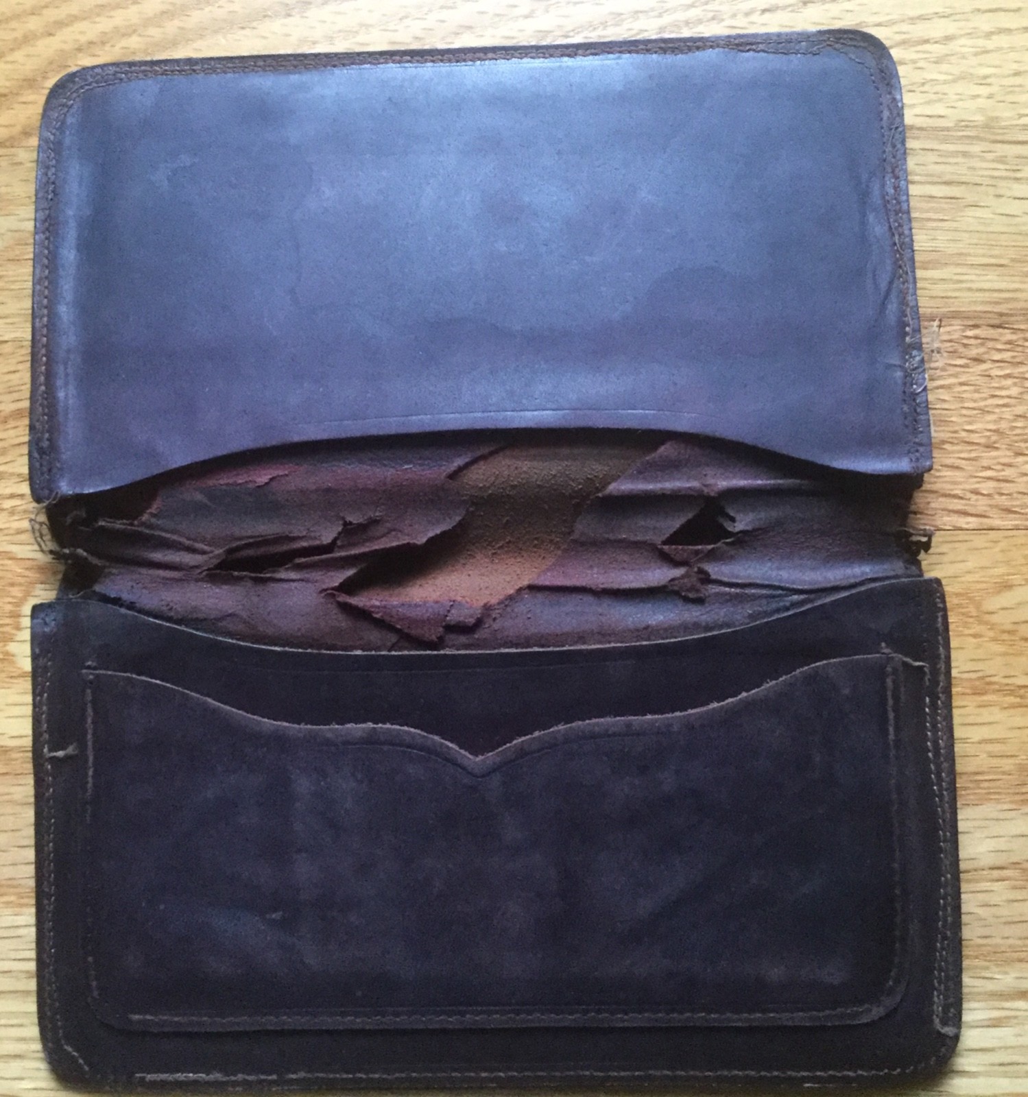 Old Antique Leather Wallet Checkbook STATE BANK of PORTER - Porter, Minn (MN)