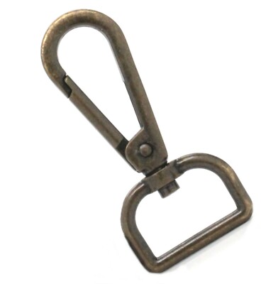 Swivel Leash Clip Lobster Claw Antique Brass Plate 3/4'' 1171-09