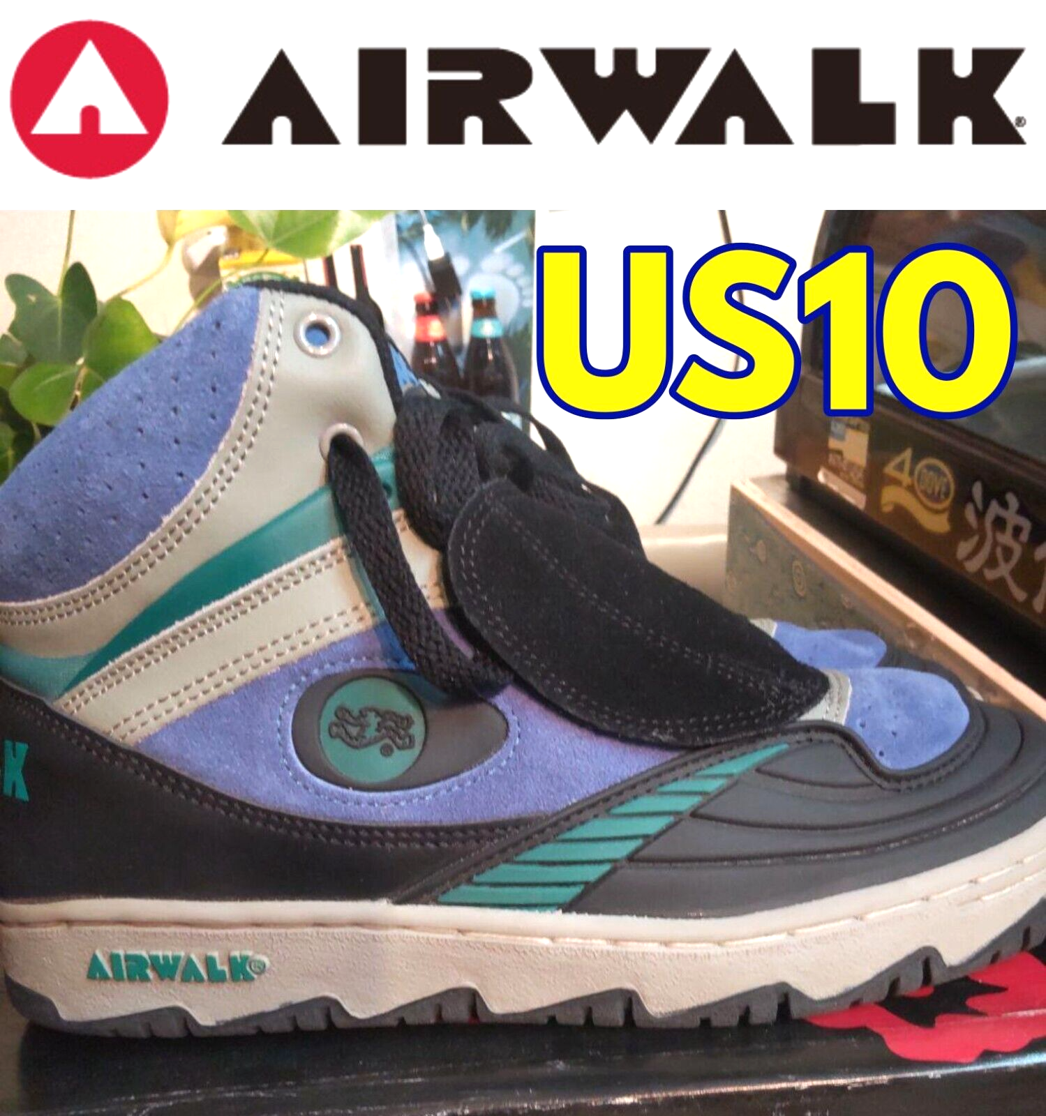 Airwalk Velocity Sonic シューズ US10 AIRWALK VELOCITY SONIC Blue Black White Green Korea US10