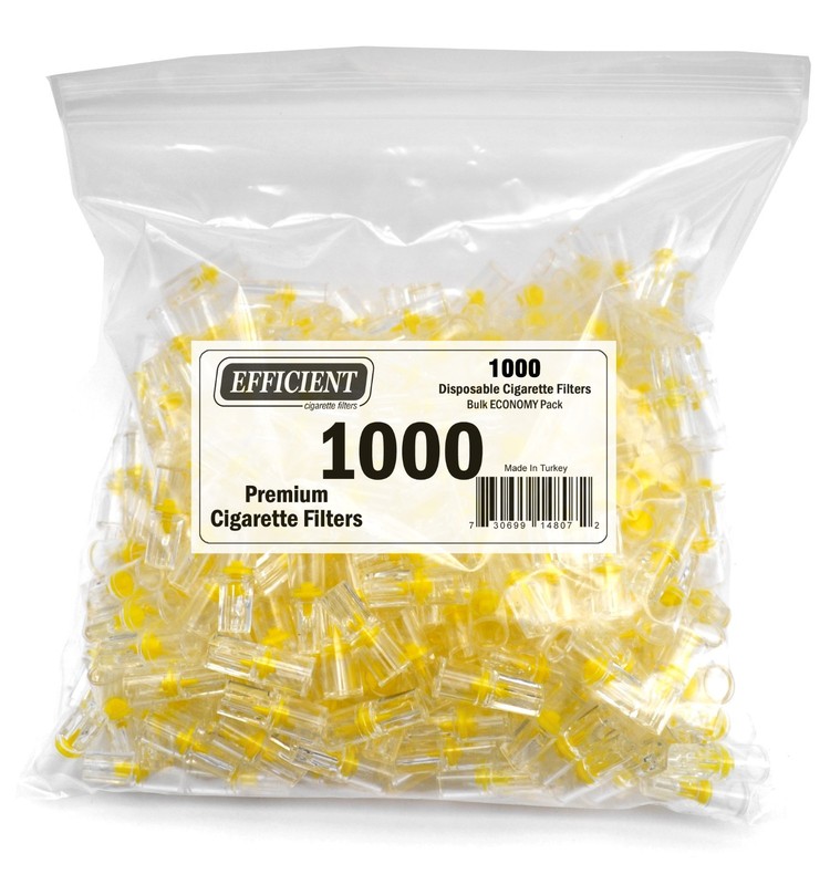 Efficient Bulk Cigarette Filter Tips Block, Filter Out Tar & Nic (1000 Filters)