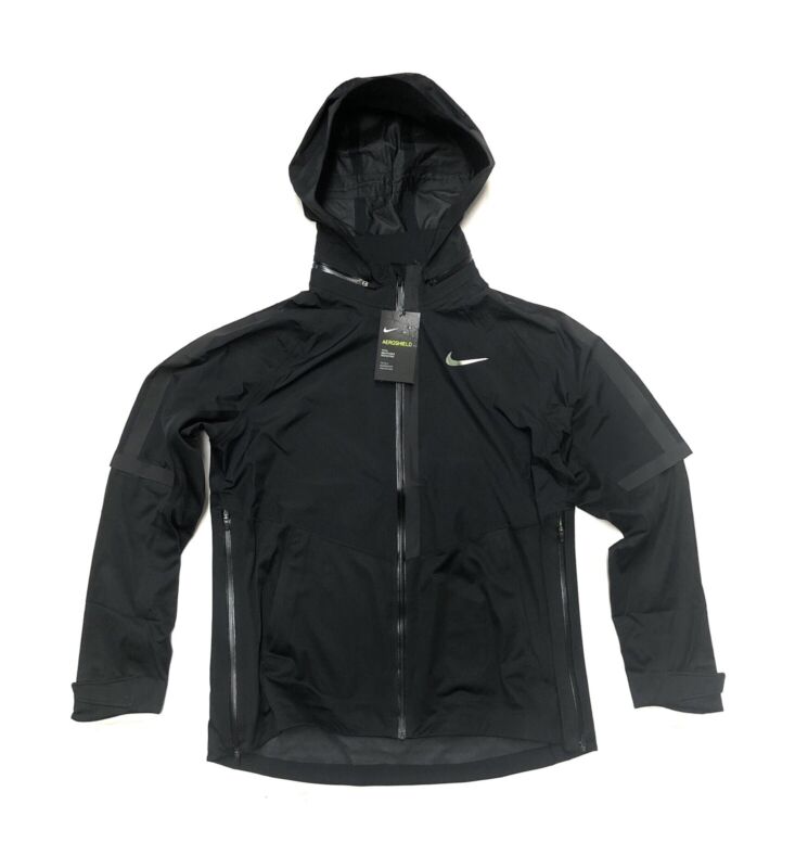 Women’s Nike AeroShield Running Rain Jacket 855498 010 Size Large L NWT $350