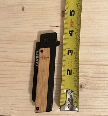 Gerber Bamboo Handle Razor Pocket Knife