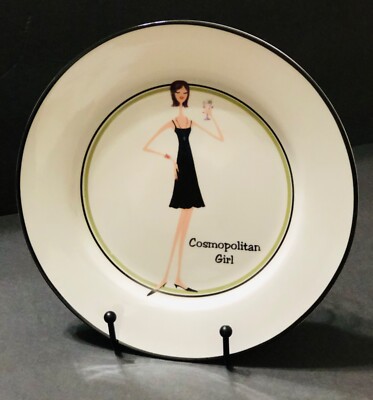 NEW The T Company Santa Barbara The Girls Cosmopolitan Girl 8.5 Inch Plate