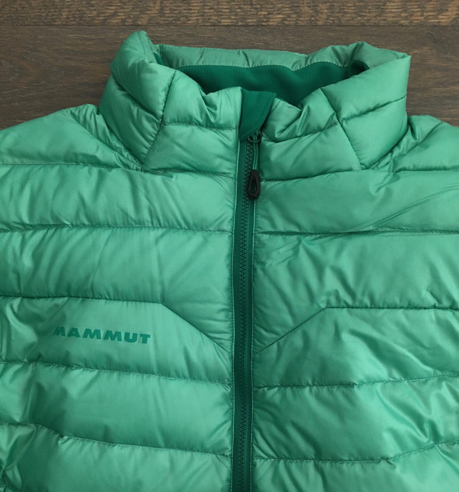 Pre-owned Mammut Mens  Flexidown In Hybrid Insulating Down Deep Emerald Jacket Sz M In Green