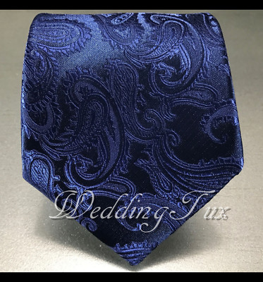 CLEARANCE MEN'S PAISLEY Microfiber SELF TIE NECK TIE FORMAL PARTY WEDDING PROM