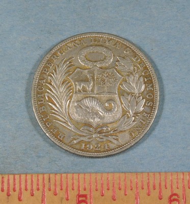 1924 PERU SILVER 1 Sol - UN SOL