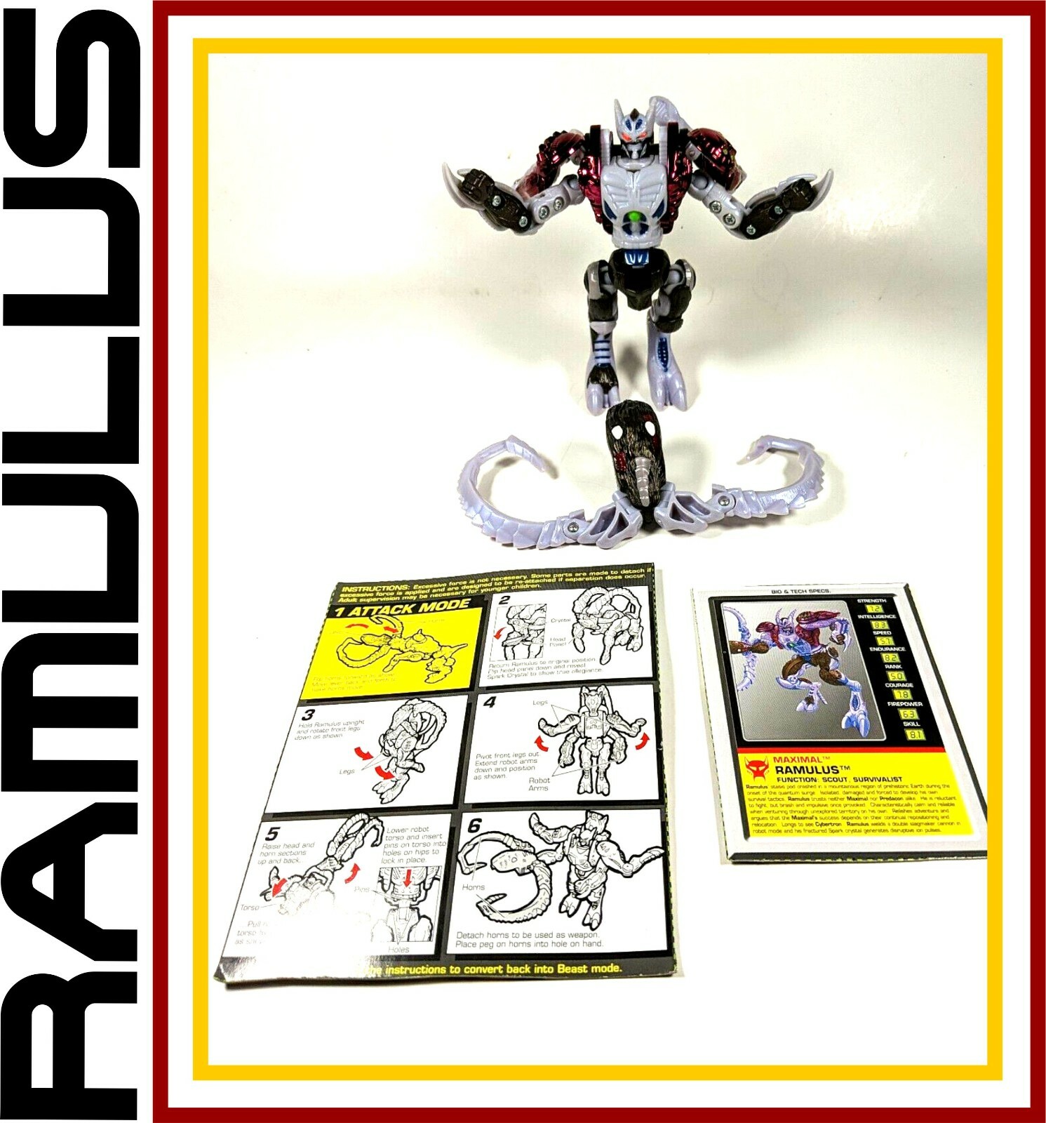 特撮 Transformers BeastWars ls2 Ramulus Beast Wars Transformers
