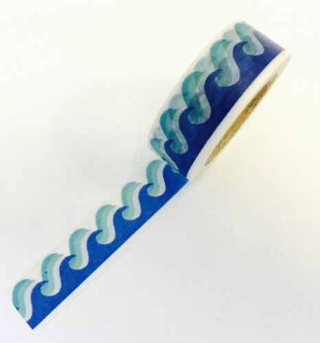  Wave  Washi Tape Papercraft Planner Supply journal bujo summer beach ocean #2