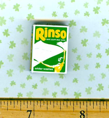 Dollhouse Miniature Size a Vintage  Rinso laundry detergent Box
