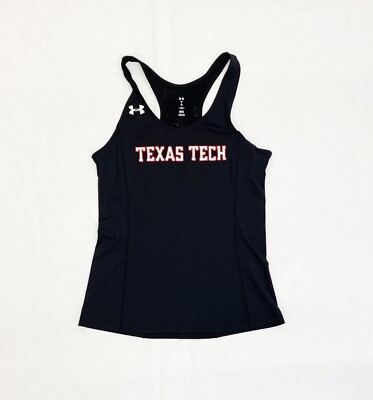 Under Armour Texas Tech Unedged Racerback Tennis Tank Women's S Black UNJ120W