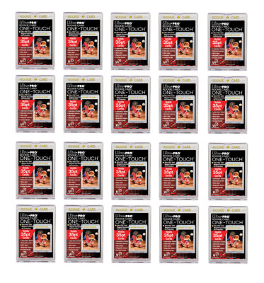 (20-Pack) Ultra Pro GOLD ROOKIE 35pt UV One Touch Magnetic Trading Card Holder 