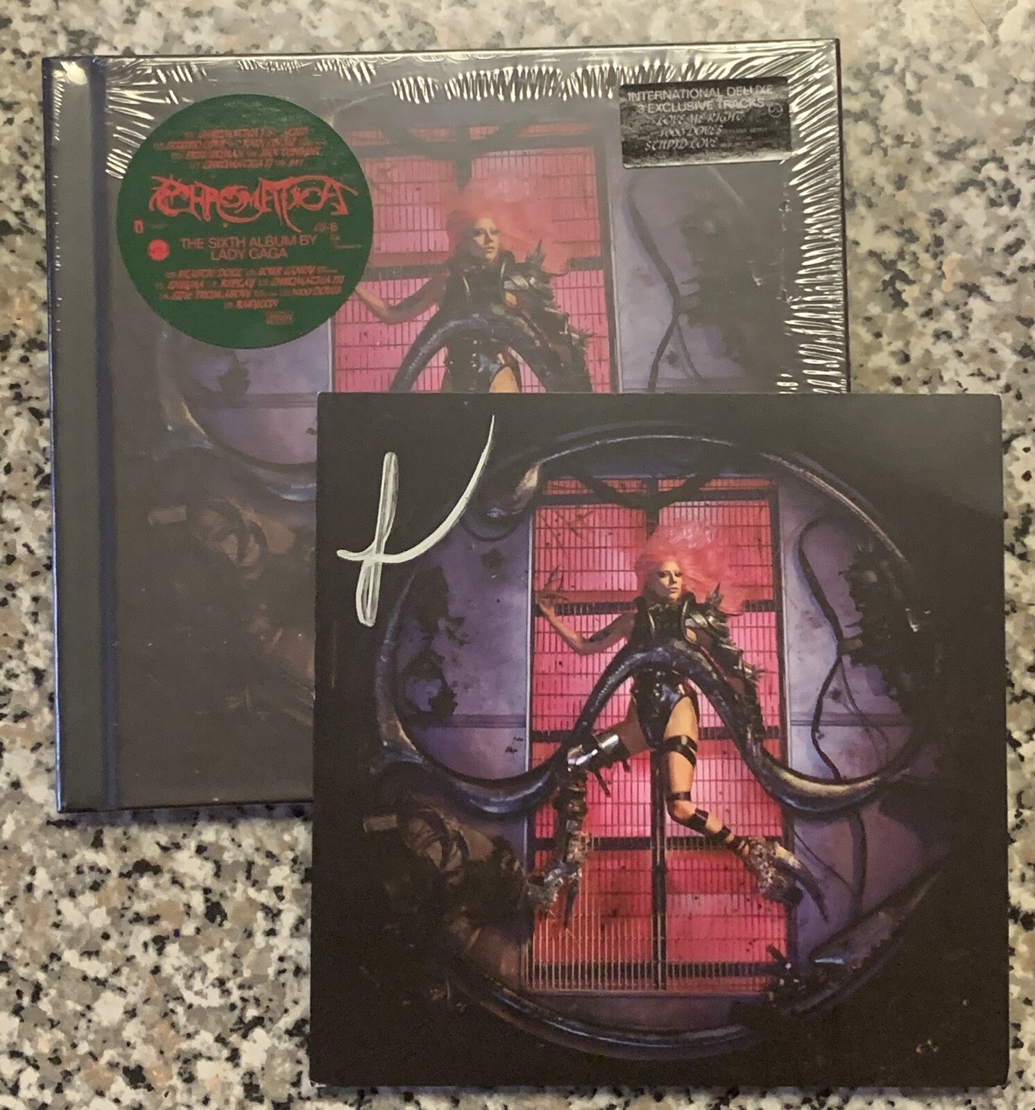 Lady Gaga 初回限定Chromatica 直筆サイン入りアートカード付 Lady Gaga Autographed Signed 11x14 Framed CD Photo