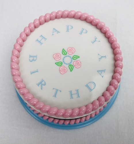 Pleasant Company American Girl Bitty Baby Plastic Happy Birthday Cake FREESH