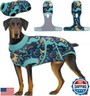 PetWarm Surgery Suit for Dogs Male, Dog Bodysuit, Dog Cone Alternative After Surgery Suit for Dogs, Dog Onesie for Spay Neuter, Pet Recovery Suit, Dinosaur Pattern, Green, 2XL