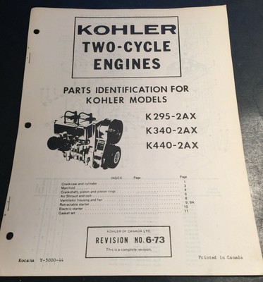 Manuals - Kohler Engines