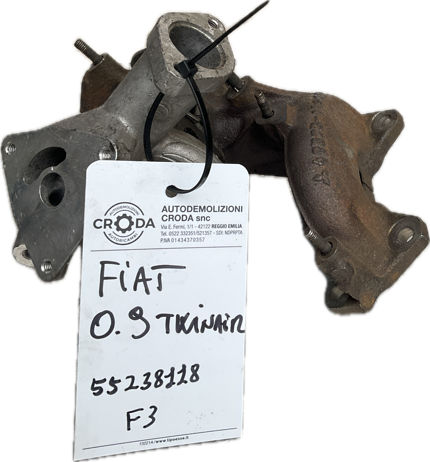 Turbo turbina turbocompressore FIAT 0.9 TWINAIR codice ricambio : 55238118
