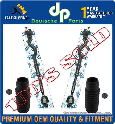 Steering Inner Outer Tie Rod Rods End Rack Boot Boots Kit for BMW E46 325i