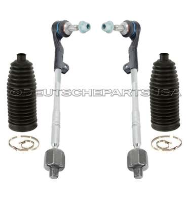 STEERING TIE ROD END INNER + OUTER + RACK BOOT L+R for BMW E90 M3 1 M SET 4