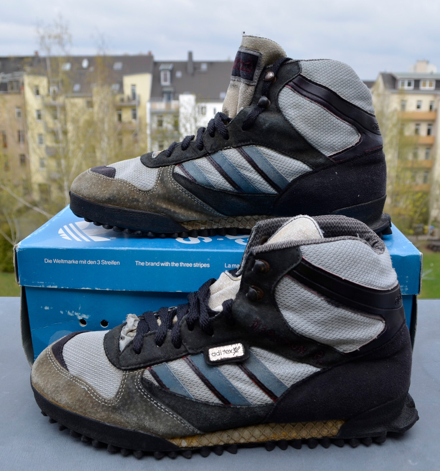 Vintage Sneaker Adidas Marathon TR Mid Aditex Trainer UK 7 Vintage Sneaker Adidas Marathon TR Mid Aditex Trainer UK 7