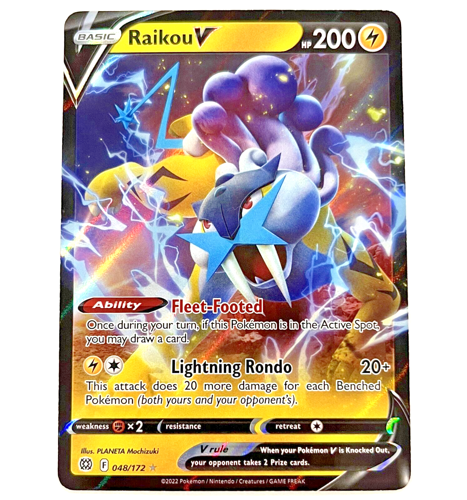 Pokémon Brilliant Stars - Raikou V - Ultra Rare NM+/MINT