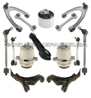 PORSCHE CAYENNE Control Arms Ball Joints Tie Rods ENGINE MOUNT SUSPENSION KIT 14