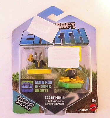 Minecraft Earth Boost Undying Evoker Snacking Rabbit Figure