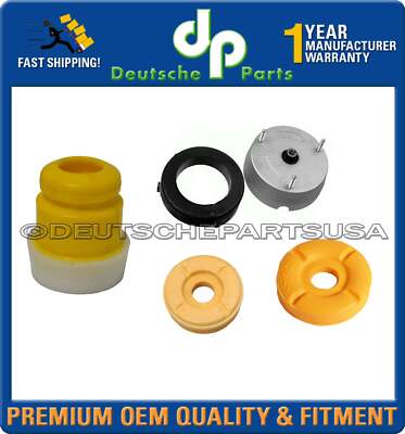 FRONT L/R STRUT SHOCK MOUNT MOUNTS SUPPORT UPPER LOWER BUMP STOP BMW E70 X5 SET4