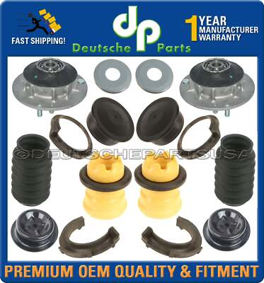 Front Shock Strut Mount Mounts Bearing fr BMW E90 328i 335i Xdrive Kit 16 Pc